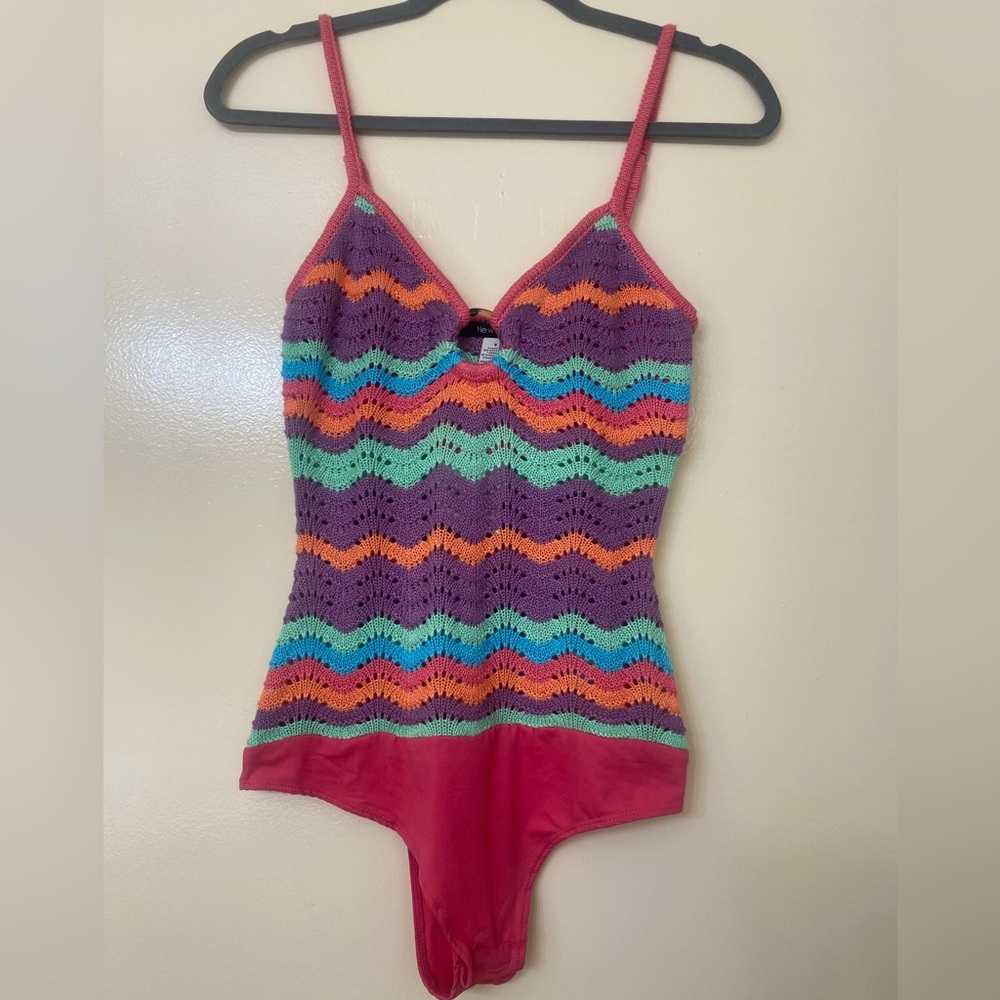 Crochet Sleeveless Bodysuit - Picture 2 of 4